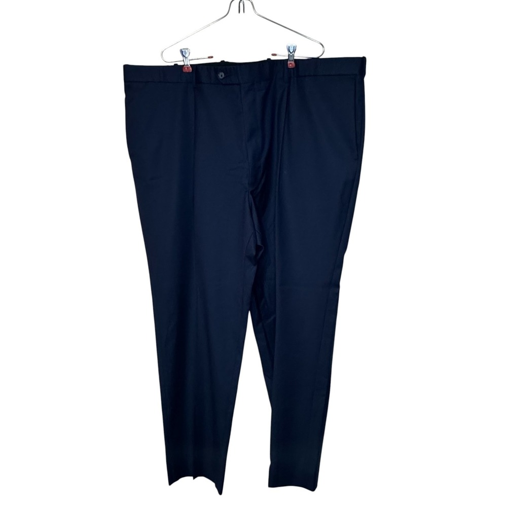 Coppley Mens Dress Pants Vintage 100% Wool Pleated Lined Old Money‎ Navy Size 50